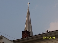 The antenna on my roof is dwarfed by The Cross